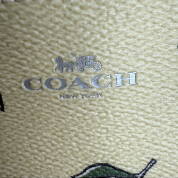 Coach Lemon Pattern Wristlet NWT